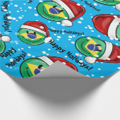 Jolly Braziliaanse kerststijl Cadeaupapier (Hoek)