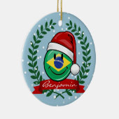 Jolly Braziliaanse kerststijl Keramisch Ornament (Rechts)