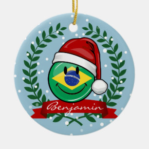 Jolly Braziliaanse kerststijl Keramisch Ornament