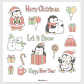Jolly & Bright! Classic Christmas Character Sticke Sticker