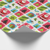 Jolly & Bright: Kerstman & Vrienden Cadeaupapier (Hoek)