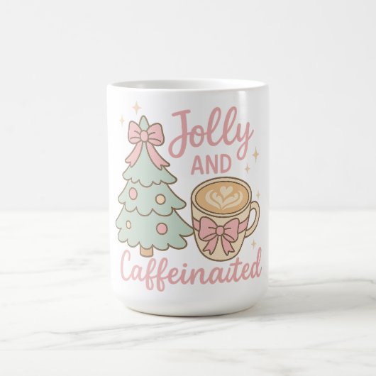 Jolly & Caffeinated Coquette Christmas Latte Mug Koffiemok (Center)