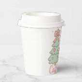 Jolly & Caffeinated Coquette Christmas Latte Mug Papieren Bekers (Rechts)