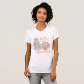 Jolly & Caffeinated Coquette Christmas Latte Shirt (Voorkant volledig)