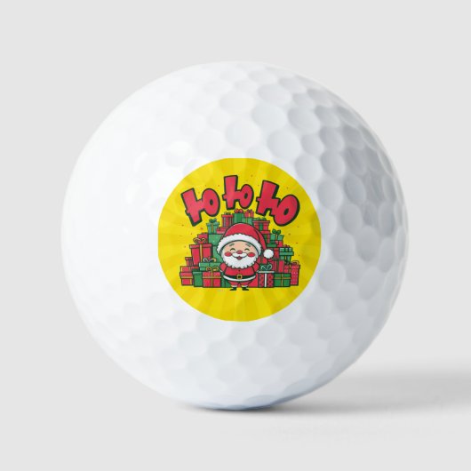 Jolly Cartoon Santa Christmas-67748 Golfballen (Voorkant)
