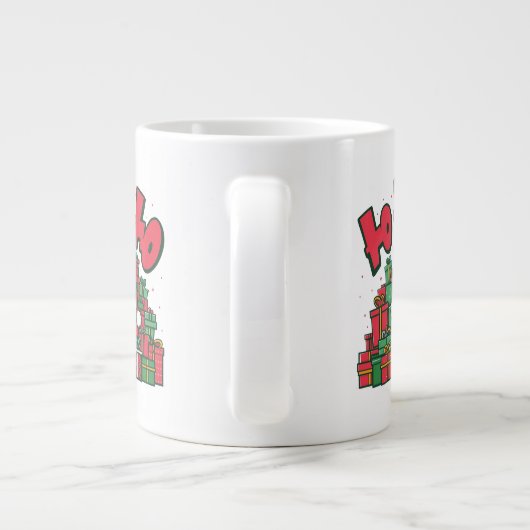 Jolly Cartoon Santa Christmas-67748 Grote Koffiekop (Achterkant)