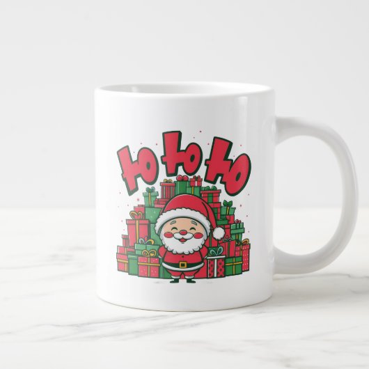 Jolly Cartoon Santa Christmas-67748 Grote Koffiekop (Rechts)
