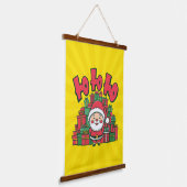 Jolly Cartoon Santa Christmas-67748 Hangend Wandkleed (Gebogen)