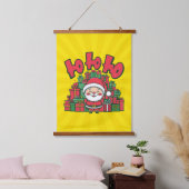 Jolly Cartoon Santa Christmas-67748 Hangend Wandkleed (Slaapkamer)