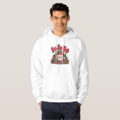 Jolly Cartoon Santa Christmas-67748 Hoodie (Voorkant volledig)