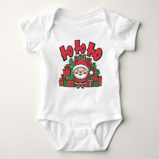 Jolly Cartoon Santa Christmas-67748 Hoodie Romper (Voorkant)