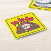 Jolly Cartoon Santa Christmas-67748 Kartonnen Onderzetters (Gebogen)