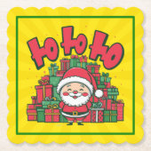 Jolly Cartoon Santa Christmas-67748 Kartonnen Onderzetters (Voorkant)