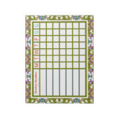 Jolly Cheerful Kerstweek Herinneringspanner Notitieblok (Linkerzijde)