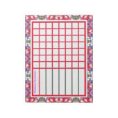 Jolly Cheerful Kerstweek Herinneringspanner Notitieblok (Linkerzijde)