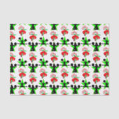 JOLLY CHEERLEADER KERSTONTWERP TISSUEPAPIER (Voorkant)