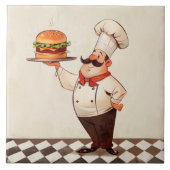 Jolly Chef Burger: Cook Presents Hamburger Kitchen Tegeltje (Voorkant)