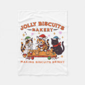 Jolly Christmas Biscuits Bakery Baking Crew Xmas C Fleece Deken (Voorkant)