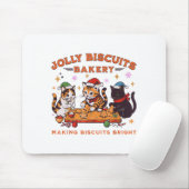 Jolly Christmas Biscuits Bakery Baking Crew Xmas C Muismat (Met muis)