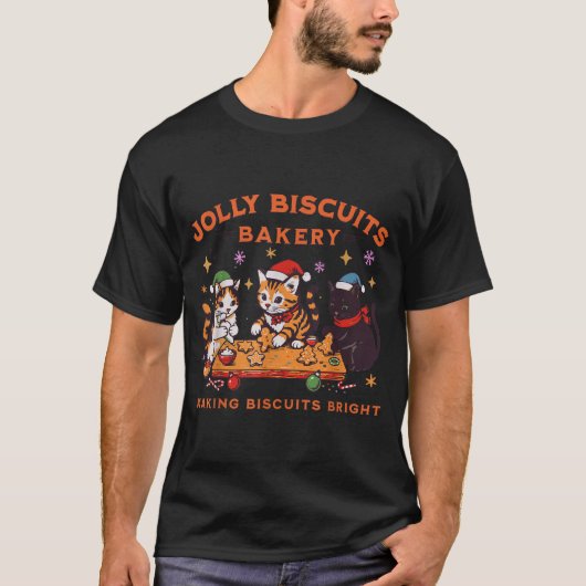 Jolly Christmas Biscuits Bakery Baking Crew Xmas C T-shirt (Voorkant)
