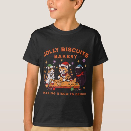 Jolly Christmas Biscuits Bakery Baking Crew Xmas C T-shirt (Voorkant)