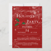 Jolly Christmas Cheers Santa champagne Vakantie Kaart (Achterkant)