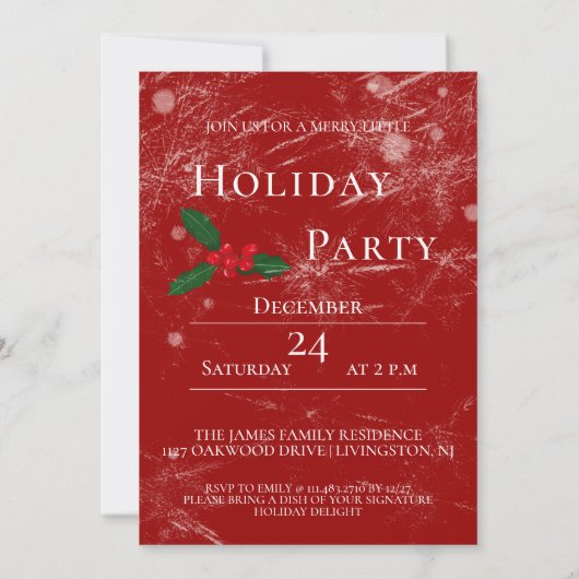 Jolly Christmas Cheers Santa champagne Vakantie Kaart (Achterkant)