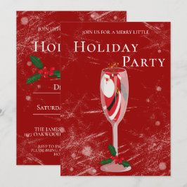 Jolly Christmas Cheers Santa champagne Vakantie Kaart