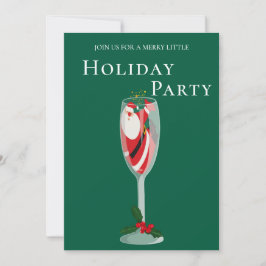 Jolly Christmas Cheers Santa champagne Vakantie Kaart