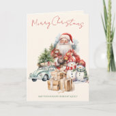 Jolly Christmas Holiday Greeting Card Kaart (Voorkant)