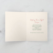 Jolly Christmas Holiday Greeting Card Kaart (Binnen)