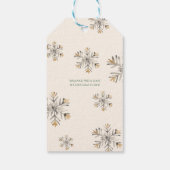 Jolly Christmas Magic Gift Label met Kerstman Cadeaulabel (Achterkant)