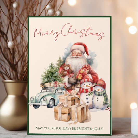Jolly Christmas Magic Greeting Card | Holiday Card Kaart