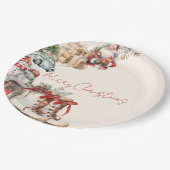 Jolly Christmas Magic Paper Borden | Feestdag Papieren Bordje (Gekanteld)