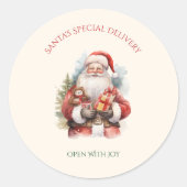 Jolly Christmas Magic Sticker | Holiday Label (Voorkant)