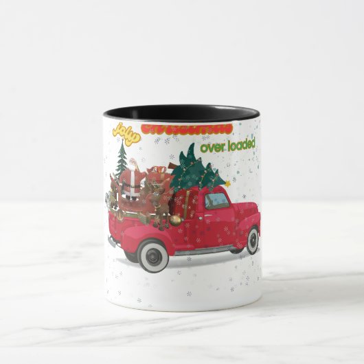 Jolly Christmas Overloaded Truck Mok (Midden)