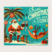 Jolly Christmas Postcard Kaart (Buitenkant ongevouwen)