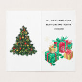 Jolly Christmas Postcard Kaart (Binnenkant ongevouwen)