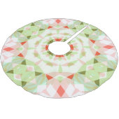 Jolly Christmas Rood Groen Roze Merry Star Patroon Kerstboom Rok (Gekanteld)