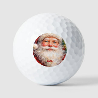 Jolly Christmas Santa Portrait Golfballen