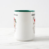 Jolly Christmas Santa Two-Tone Mok (Center)