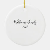 Jolly Christmas Sneeuwman Vakantie Ornament (Achterkant)