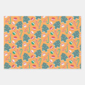 Jolly Christmas Sweets Collectie Set 9 Inpakpapier Vel (Voorkant)