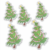Jolly Christmas Tree Vinyl Cut stickers (Voorkant)