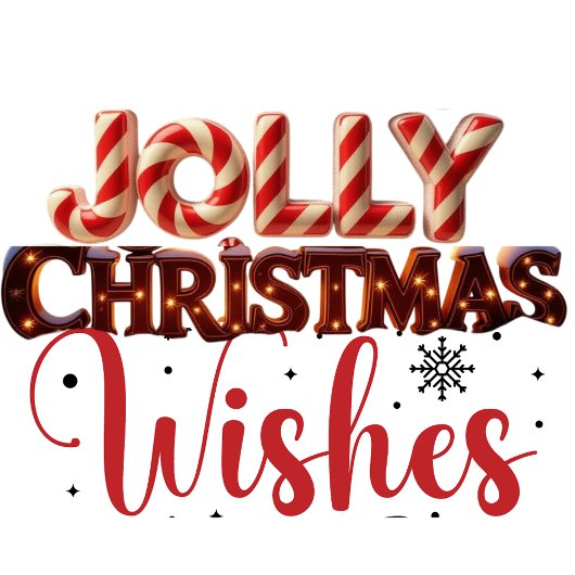 Jolly Christmas Wishes Keepsake Ornament Kaart