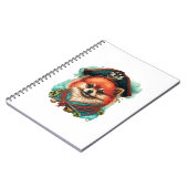 Jolly Corgis in het blauw Notitieboek (Linkerzijde)