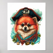 Jolly Corgis in het blauw Poster (Voorkant)