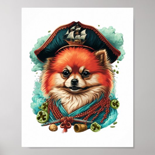 Jolly Corgis in het blauw Poster (Voorkant)