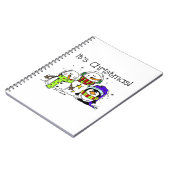 Jolly Cute Snowmen en Penguins Het is Kerstmis Notitieboek (Linkerzijde)