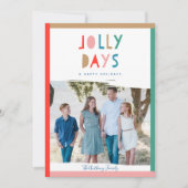 Jolly Days Holiday-fotokaarten Kaart (Voorkant)